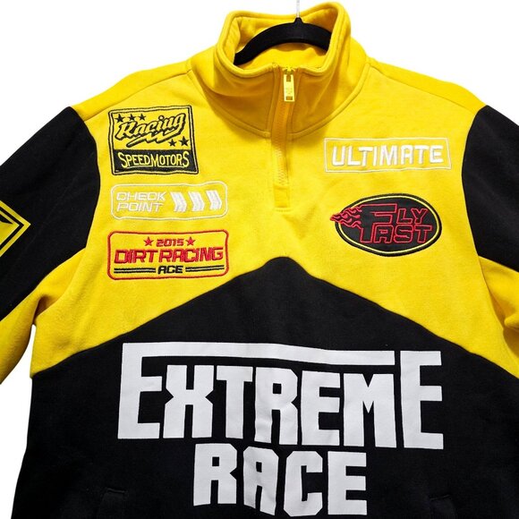 R3bel Extreme Race Half Zip Size M Yellow & Black - Picture 2 of 7